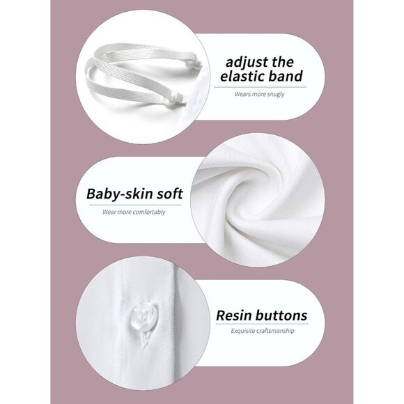Detachable Cotton Shirt Collar Unisex Adjustable Eco-Friendly Stylish Accessory main image 4